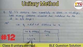 Unitary method class 8  unitary method in nepali  Ble math question 2079  Class 8 ble math [upl. by Notyal857]