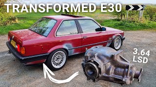 M52 E30 Limited Slip Differential Install  Medium Case 364 LSD  New ECU Map amp Other Tweaks  061 [upl. by Ahsyle]