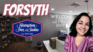 PrimeTravels  Hampton Inn  Forsyth Georgia  Room 409 and Hotel FULL TOUR [upl. by Nithsa]