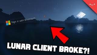 How to fix Lunar Client Mojang amp Microsoft Login Remade [upl. by Hannala]