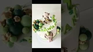 Wild One Cake cakeart wildone animalfigurines fondantcake cakedecorating short cakeshort [upl. by Alva]