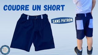 Tuto Couture coudre un short mixte facile sans patron short [upl. by Buyer]