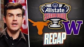 Texas vs Washington Recap amp Analysis  Sugar Bowl Recap [upl. by Zinn736]