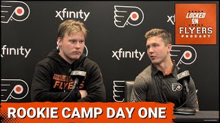 Philadelphia Flyers Rookie Camp 2024 Day One Report [upl. by Nileak829]