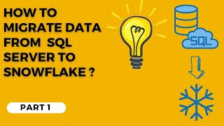 Data Migration Part 1  Migrate Data from On Prem SQL to Snowflake [upl. by Ayekim]