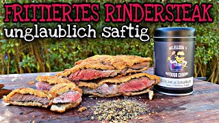 Rindersteak frittieren statt grillen  besser als gegrillt [upl. by Ettezzil]