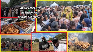 Gambia 🇬🇲 🇸🇳 SeneGambias Biggest African Summer PARTY IN THE PARK UK YARAM FESTIVAL [upl. by Atiuqehs]