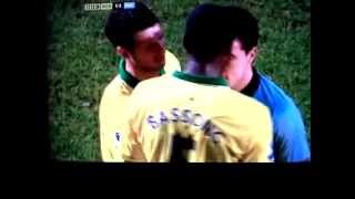 Samir Nasri FIGHT vs Bassong RED CARD 291212 [upl. by Shuping]