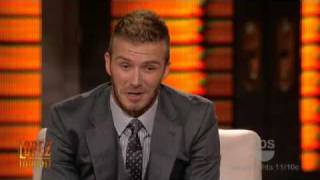 Lopez Tonight  David Beckham Interview Family amp Friends Part 2 of 3 [upl. by Candis641]