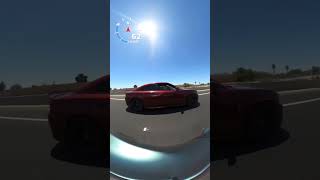 Hellcat vs na mustang 10spd 1320 mustang gopro hellcat streetracing racing reels trending [upl. by Ronica]