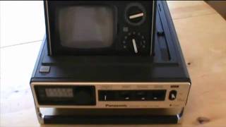 Portable TV Panasonic TR535 1976 [upl. by Lorrac574]