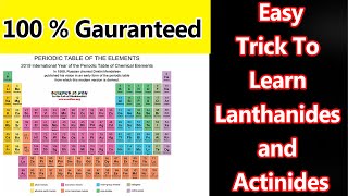 Trick To Learn Lanthanide and Actinide Series  Learning With Khan [upl. by Akihdar]