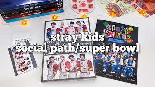 🍳 болтаем распаковываем японский альбом Stray Kids  Social Path  Super Bowl  kpop album unboxing [upl. by Griffith]