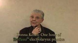 New TruTone™ Electrolarynx User Donna 22 years after laryngectomy operation [upl. by Tilda]