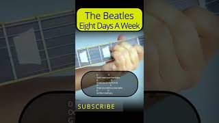 Eight Days A Week  The Beatles👍suscríbanse😊 thebeatles music beatleslove guitar [upl. by Ultann]