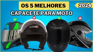 5 Melhores Capacete Para Moto de 2024  Tem Capacete Bom e Barato Escamoteável e Outros [upl. by Sayette]