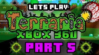 Lets Play Terraria  Xbox 360 Edition  Part 5 We explore an Underground Jungle [upl. by Atal]