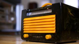 Catalin Radio General Electric Bakelite Art Deco Artdeco Deco Vintage Restored [upl. by Neddy405]