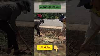 Drainage ditch cleaning cleanup satisfying shorts [upl. by Xever]