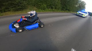 Gokart vs Police Insane Police Chase [upl. by Nadia254]