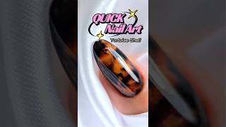 🐢Tortoise Shell  Quick Easy Nail Art nailart nails naildesign nailtutorial hardgel [upl. by Eph]