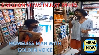 HOMELESS MAN WITH GOLDEN VOICE VIRAL NOW 2021 Tagapok Just once  Catarman Northern Samar [upl. by Amatruda]