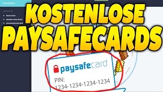 KOSTENLOSE PAYSAFECARD CODES VERDIENEN  2016 [upl. by Hyman]