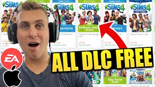 How to get EVERY Sims 4 DLC for FREE  EA Steam Playstation amp Xbox Sims 4 DLC Free Tutorial Mac PC [upl. by Collbaith]