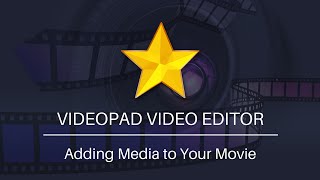 How to Add Video Audio and Image Files  VideoPad Video Editor Tutorial [upl. by Wieren]