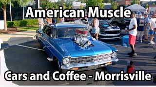 American Muscle  Cars and Coffee  Morrisville [upl. by Ashling]