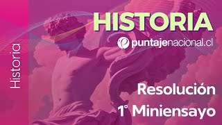 PAES  Historia  Resolución 1er Miniensayo [upl. by Ciryl]