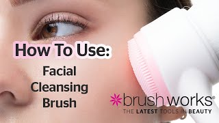 How to use the Brushworks Facial Cleansing Brush [upl. by Della]