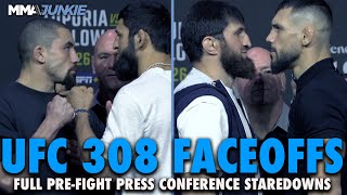 UFC 308 Full PreFight Press Conference Faceoffs Robert Whittaker vs Khamzat Chimaev More [upl. by Notyep796]