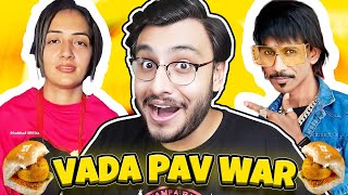 VADA PAV GIRL WAR IN DELHI [upl. by Eiuol]