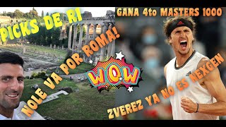 🚨 ZVEREV SE GRADÚA DE LA NEXTGEN 🎾🇪🇸 NOLE AJUSTA VA POR TODO EN ROMA 🎾🇮🇹 ANÁLISIS  DATOS  PICKS [upl. by Sofko]