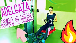 Rutina GYM MUJERES 4 DÍAS para ADELGAZAR y TONIFICAR 🔥 Rutina Semanal Gym Mujeres BAJAR de PESO [upl. by Eillac760]