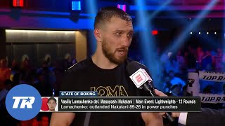 Vasiliy Lomachenko is Happy with his Performance Wants Teofimo Lopez Next  POSTFIGHT Interview [upl. by Bahe790]