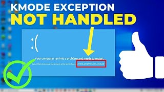 KMode Exception not handled windows 10 [upl. by Dlarrej674]