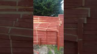 Thanks Storm Bert not Hurricane storm damage my fence England UK please subscribe amp like thank you [upl. by Jola]