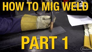 How To MIG Weld MIG Welding Basics Demo Part 1  Eastwood [upl. by Cantu]