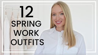 12 Spring Work Outfit Ideas  Spanx New Arrivals  Promo code [upl. by Yeldoow795]