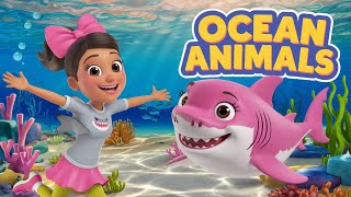 Ocean Animals Adventure 🌊  Catchy Kids Rhyme amp 3D Animation [upl. by Yanaton434]