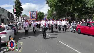 Whiterock Flute Band  Whiterock Parade Shankill June 2024 Video by Loyal Ulster Scottish Bands [upl. by Alaham]