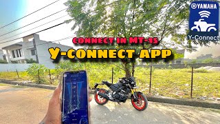 YConnect App connect in MT15🔥 MT15 mai app connect kr diyamt15 [upl. by Ahsinej526]