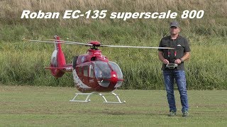 Roban EC135 superscale 800 from Karsten Illig  Scaleflying ScaleHelimeeting 2018 [upl. by Ailido]