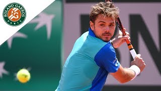 Stan Wawrinka  Top 5 Best Shots  RolandGarros 2017 [upl. by Kciredor]