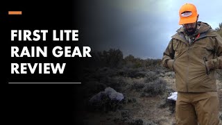 FIRST LITE RAIN GEAR REVIEW [upl. by Allerbag]