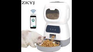 35L Dog Automatic Feeder with Voice Timing Stainless Steel Bowl Cat Dry Food Dispenser Tuya 🐶🐕‍🦺 [upl. by Attenborough]