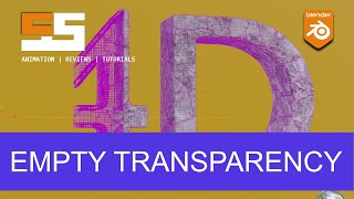 Control Transparency with an Empty  Blender Tutorial [upl. by Paine104]