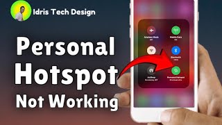 How To Fix IPhone Personal Hotspot Not Working 2024 [upl. by Atekihc]